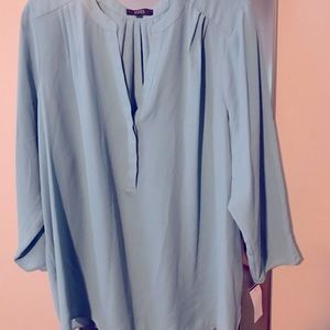 Lightweight tunic blouse, light teal, XL